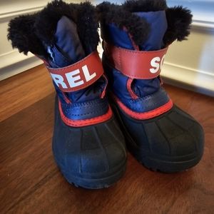 Sorel Snow Commander Unisex Snow Boots 8 little kid toddler like new